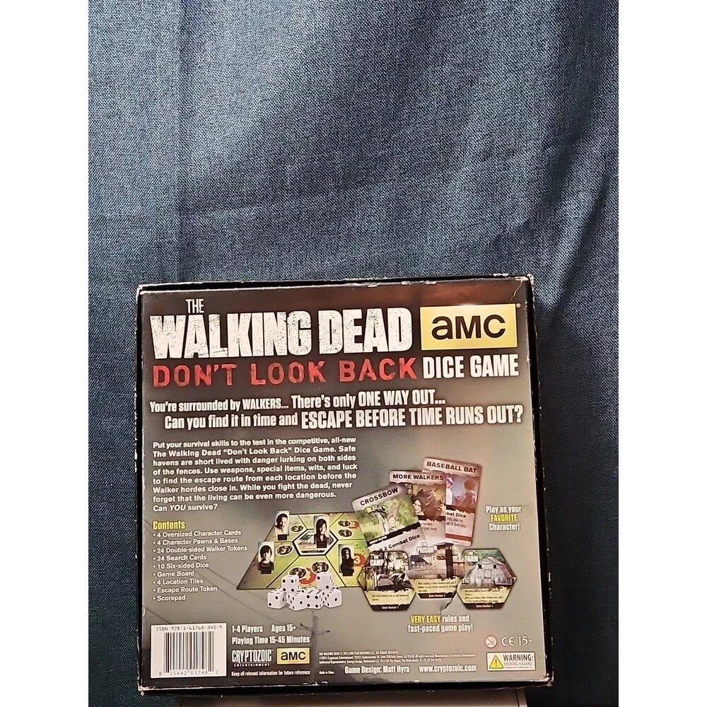 The Walking Dead: Don't Look Back Dice Game | AMC Cryptozoic | Rick Daryl